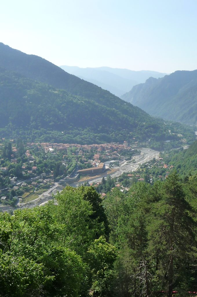 Vue panoramique de la vallée de la Vésubie
