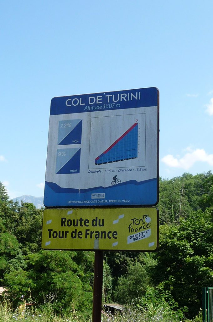 Panneau bas du col de Turini