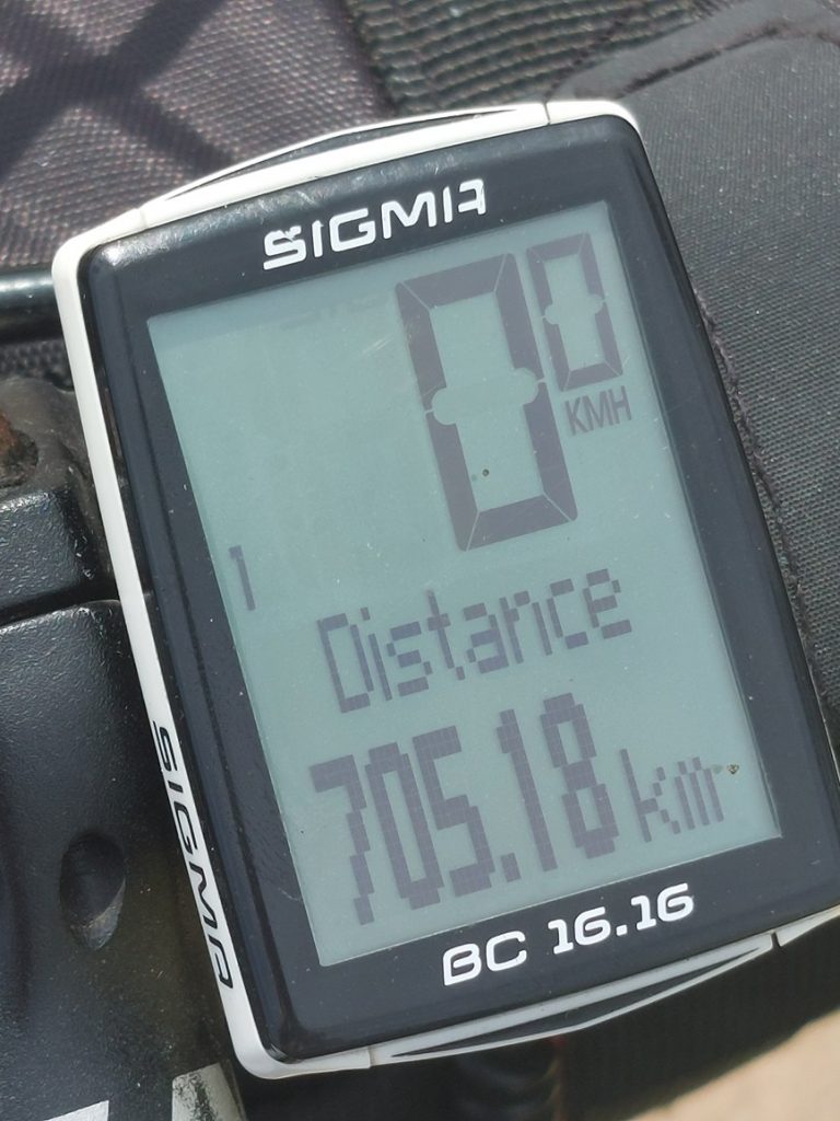 Compteur - distance finale route des Grandes Alpes