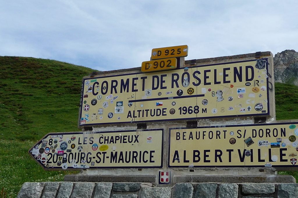 Panneau du sommet du Cormet de Roselend - RGA 2025